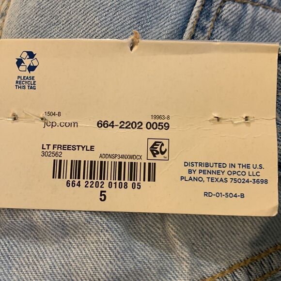 Arizona size 5 highest rise denim jeans slouchy fit with relaxed leg - Picture 8 of 9